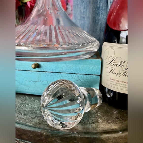 Rare Vintage GUCCI Crystal Decanter Barware Bar Cart Cocktail Party Decor Design - Picture 6 of 6